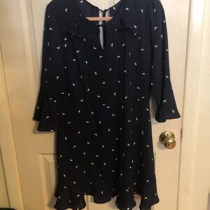Womens Xhilaration Ruffle Collar Dress in Size L